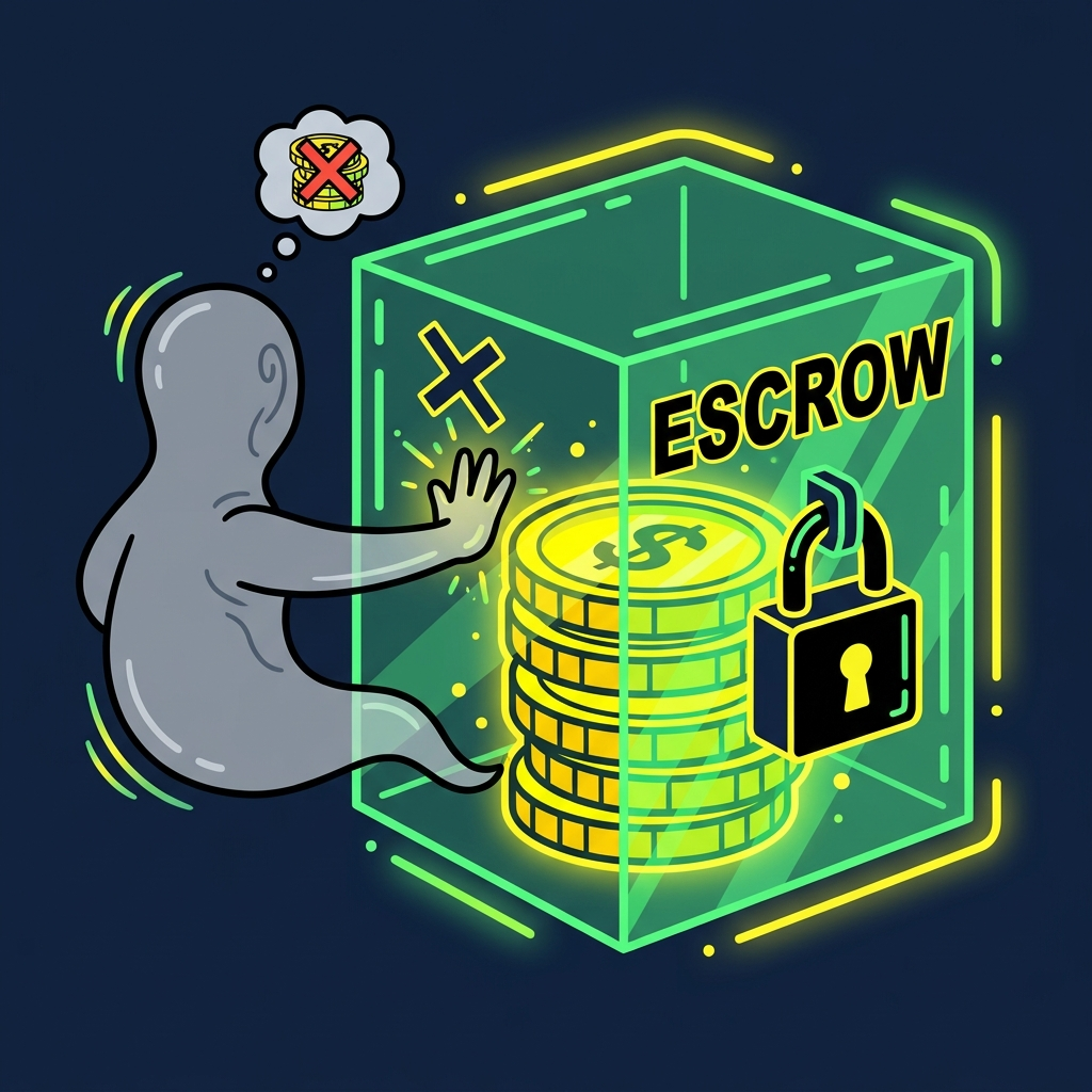 Your money sits safe in neutral escrow